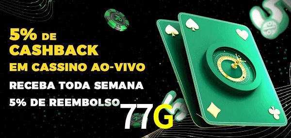 Promoções do cassino ao Vivo 77G
